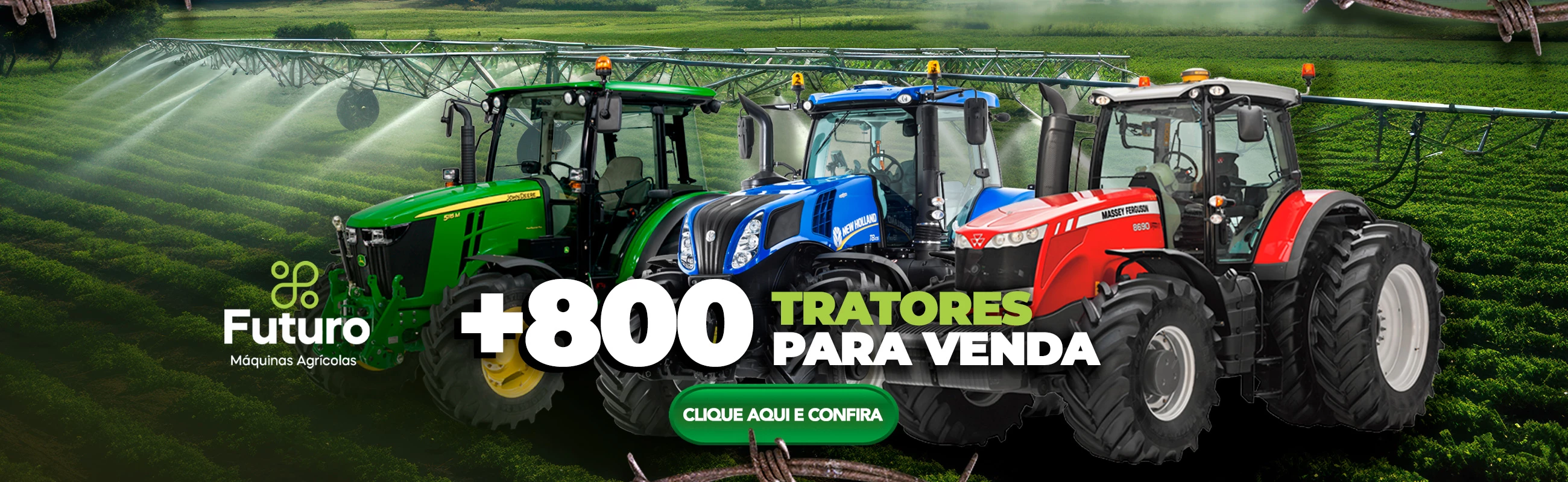 Mais de 800 tratores para venda