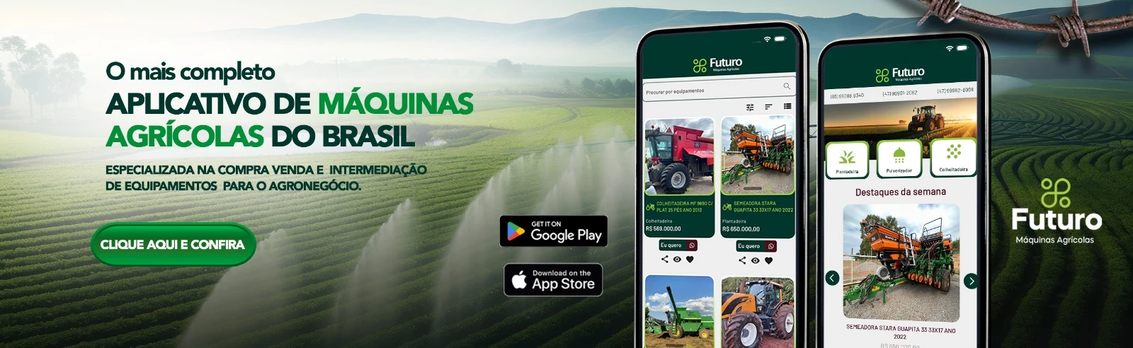 Aplicativo da Futuro Máquinas Agrícolas: Facilitando a compra e venda de equipamentos